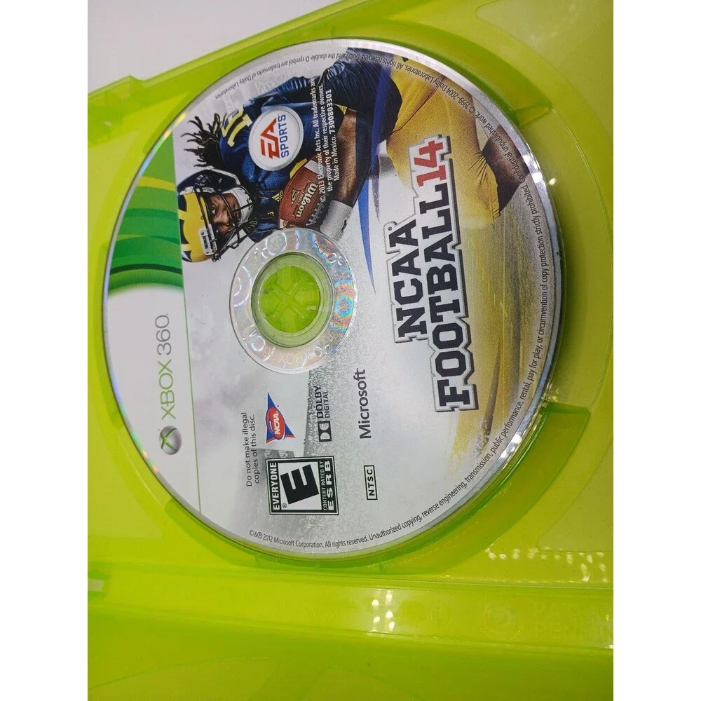 NCAA Football 14 Microsoft Xbox 360 Video Game EA Sports No Manual ESPN NTSC-U/C